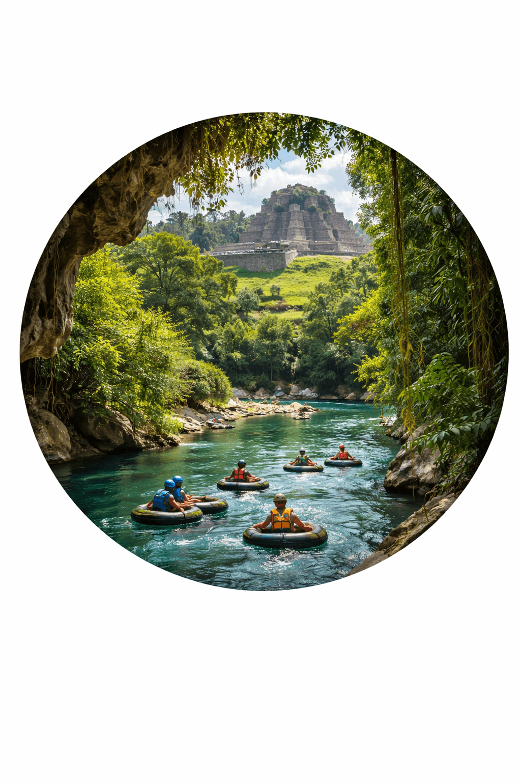 Belizean Vacation Inland Tours Adventure Tours Cave Tubing Zip Lining Mayan Ruins